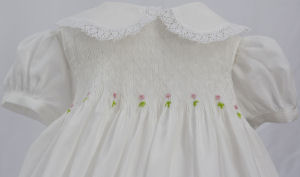 Hand Smocked Dress - Flower Girl Dress - Diane _ FREE Shipping Sz 4 to 10