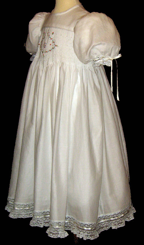 Hand Smocked Dress - Flower Girl Dress -Zoila _ FREE Shipping Sz 4 to 10