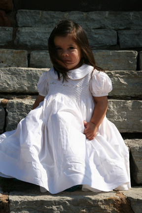 Hand Smocked Dress- First Eucharist (formerly Communion) _ Paula _ FREE Shipping Sz 6 to 10
