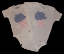 Boy's Bodysuit - Fabric Applique _ FREE Shipping Sz NB to 6M (SKU: BR20121229)