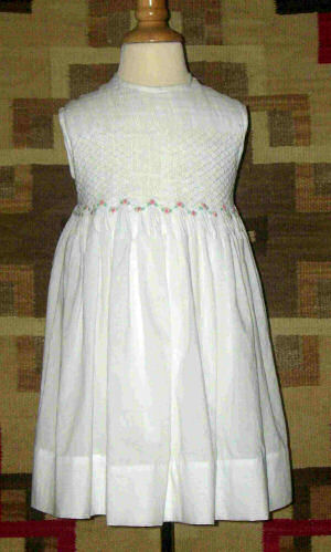 Beaded (optional) Hand Smocked Dress - Flower Girl Dress - Charlott _ FREE Shipping Sz 4 to 10