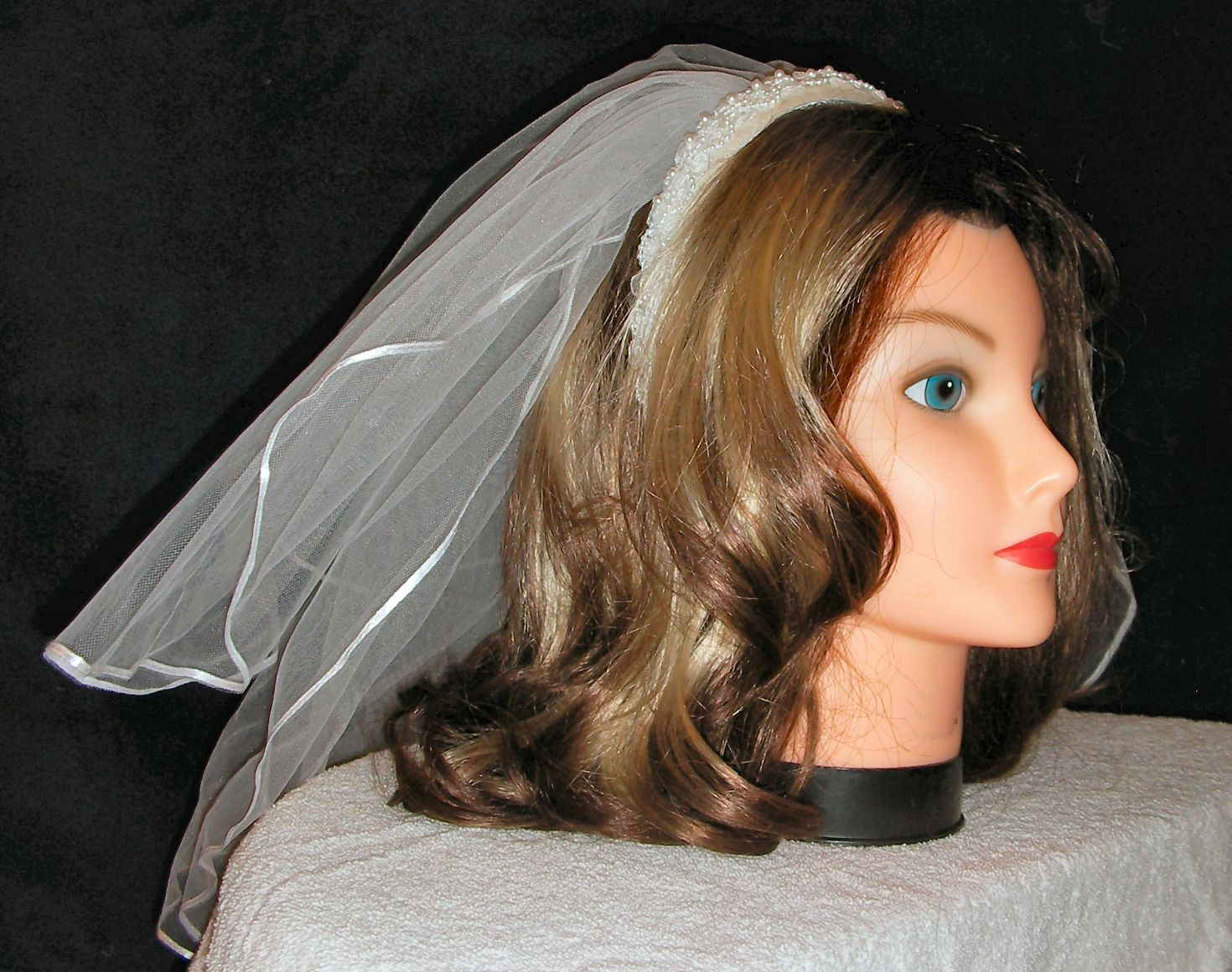 Ave Maris Stella - Veil with Headband FREE Shipping TEMPORARY OUT OF STOCK
