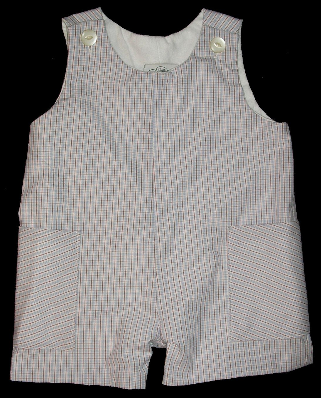 Boys Baby Short Romper - Flannel Lined _ FREE Shipping Sz1 to 3T