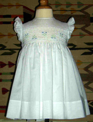 Hand Smocked Dress - Flower Girl Dress  -Bonita _ FREE Shipping Sz 4 to 10