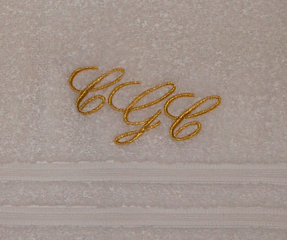 Design your own Monogram to be embroidered