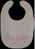 Machine Embroidered _ Baby's Bib _ Audrey