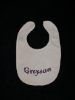 Machine Embroidered _ Baby's Bib _ Grayson