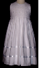 Hand Smocked Bodice White Dress - Ines_ FREE Shipping Sz 1 to 9