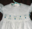 Hand Smocked Dress with Blue and Yellow Flowers and Green Blue Stitches - Isabel _ FREE Shipping Sz1 to 9 (SKU: S2008011602)