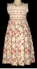 Hand Smocked Whole Bodice High Yoke Floral Print Dress - Magdalena_ FREE Shipping Sz 1 to 9