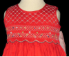 Hand Smocked Red Dress - Cindy - FREE Shipping SOLD OUT