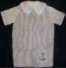 Machine Embroidered Sail Boat Boys Shortall - Romper - Playsuit - Overall - Dungaree FREE Shipping