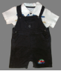 Machine Embroidered Car Boys Blue Shortall FREE Shipping