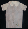 Machine Embroidered Teddy_Bear Boys Shortall - Romper - Playsuit - Overall - Dungaree FREE Shipping