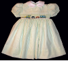 Dress with Freight Train Hand Smocked Insert _ FREE Shipping Sz 1 to 9