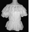 Classic Peasant Blouse with Double Ruffled Eyelet-lace_ FREE Shipping Sz S M L xL (SKU: S20140510)