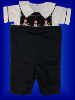 Boys Snowman Blue Shortalls - Romper - Shirt - Set _FREE Shipping Temporarily out of Stack